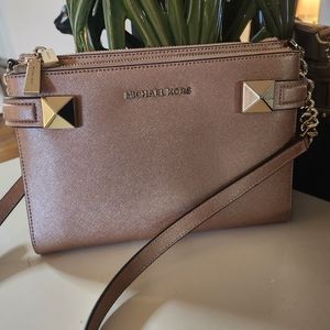 Michael Kors Crossbody Karla Rose Gold EUC!